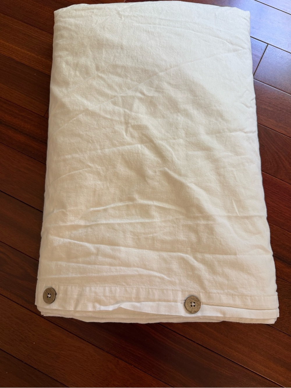 Bedsure 55% Cotton 45% Linen White Queen Full Size Duvet Cover Size 85in X 85in